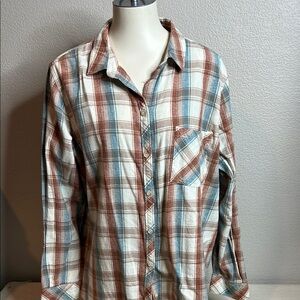Sonoma Goods for Life Lightweight Flannel Shirt - Women’s XXL